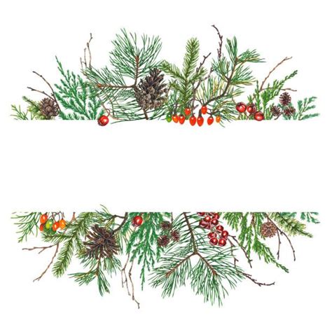 2 284 Christmas Wreath Watercolor Illustrations Clip Art IStock In