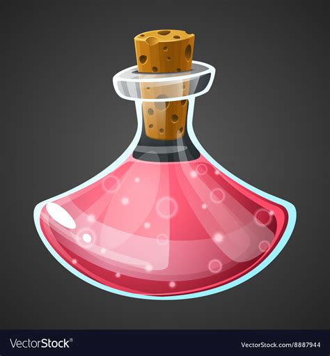 Cartoon potion bottle Royalty Free Vector Image