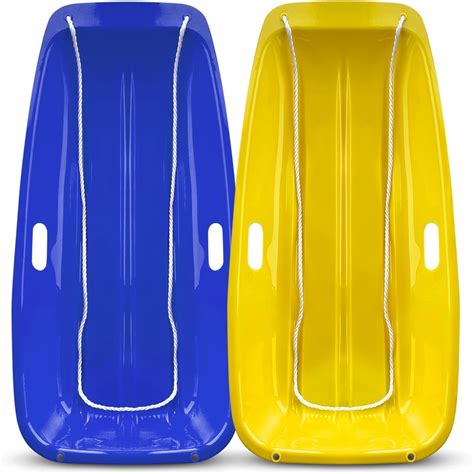 Back Bay Play Winter Snow Sleds Plastic Snow Sled For Kids And Adults