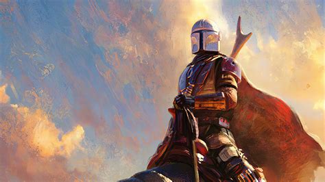 Download 4K The Mandalorian Boba Fett Painting Wallpaper | Wallpapers.com