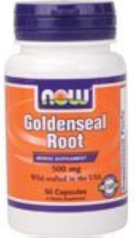 Amazon Now Foods Goldenseal Root Caps Mg Health Household