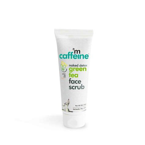 Buy MCaffeine Naked Detox Green Tea Face Scrub 100 G Online Purplle