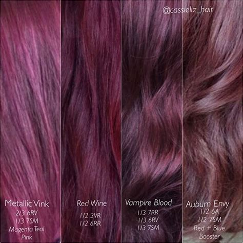 Red Violet Hair Color Matrix Code Vlog Slideshow