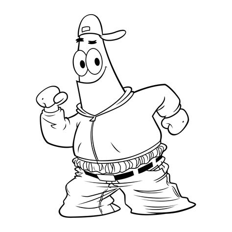 Gangster Spongebob And Patrick Coloring Pages