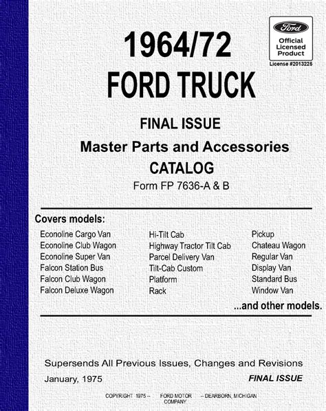 Ford Dump Truck Parts Catalog Catalog Library