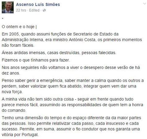 Ascenso Simões demite se da direção de campanha do PS Observador