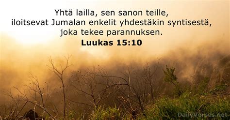 23 syyskuuta 2022 Päivän Raamatun jae Luukas 15 10 DailyVerses net