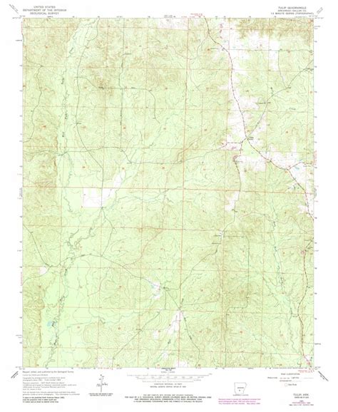 Tulip Ar 1965 24000 Scale Map By United States Geological Survey Avenza Maps