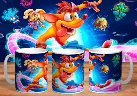 Taza Tazón Sublimada Videojuego Crash Bandicoot 4 Cuotas sin interés