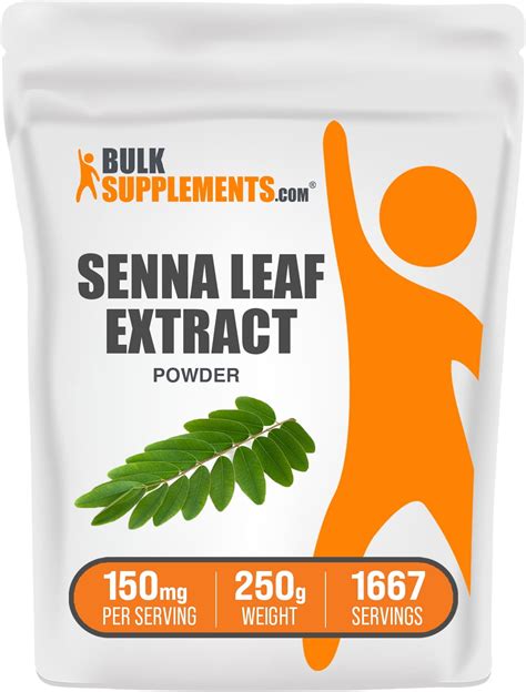 Senna Leaf Extract Powder 150mg Natural Laxative