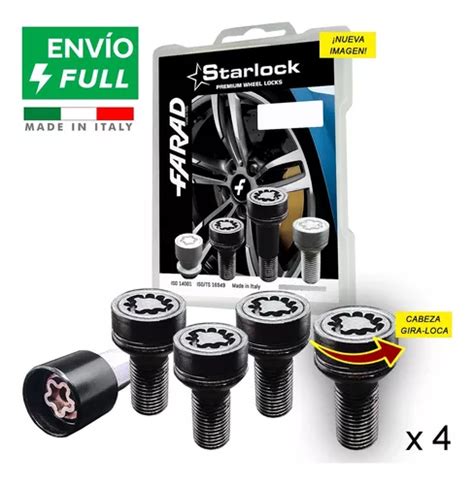 4 Birlos Seguridad 12 X 1 5 17mm Starlock Gm Chevy Full