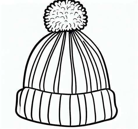 Coloriage Bonnet Hiver Imprimer Sur Coloriageenfant