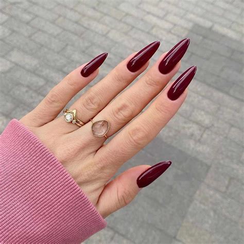 10 Dark Red Nail Ideas For A Moody Manicure