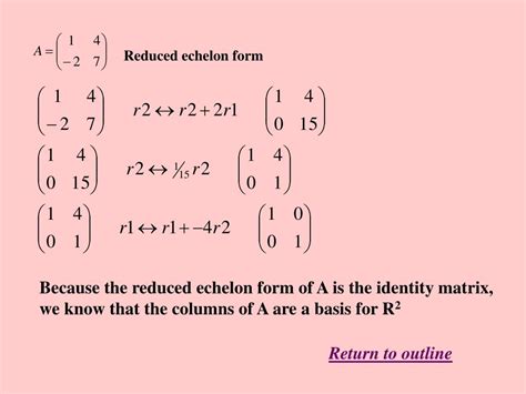 PPT - Reduced echelon form PowerPoint Presentation, free download - ID:5623743