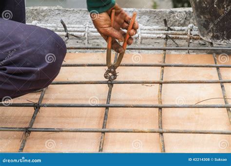 Worker Bending Steel Stock Photo Image Of Working Labor