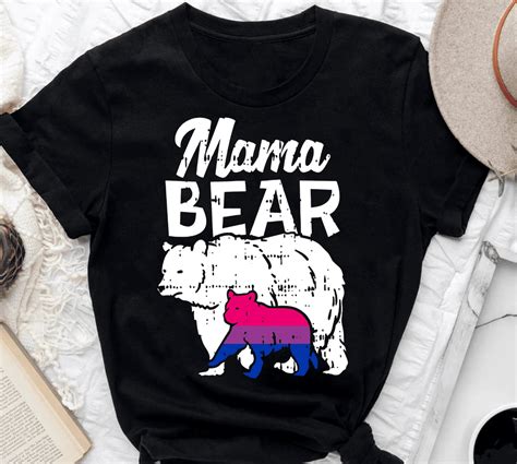 Womens Bisexual Pride Mama Bear Bi Flag Lgbtq Mom Ally Women T Buy