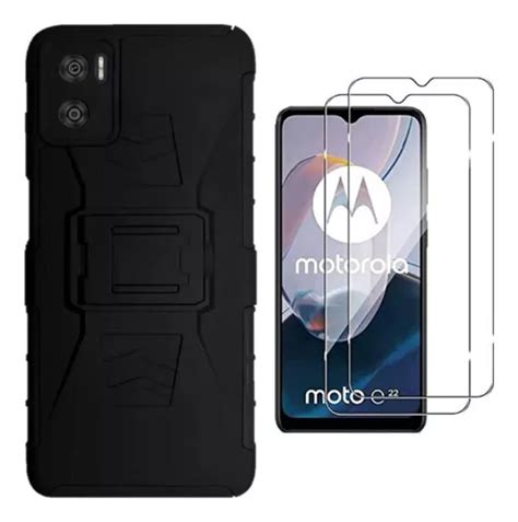 Funda Uso Rudo Moto E E I Clip En Micas Cristal Mercadolibre