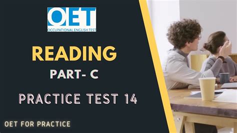 Oet Reading Part C Practice Test With Answer Youtube