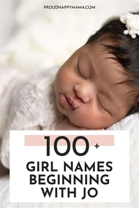 100 Girl Names Starting With Jo Unique And Cute