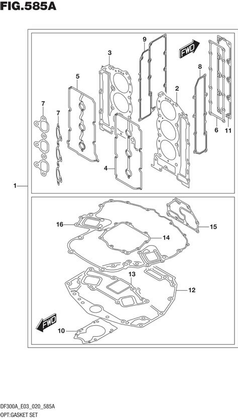 OPT Gasket Set Precision Marine