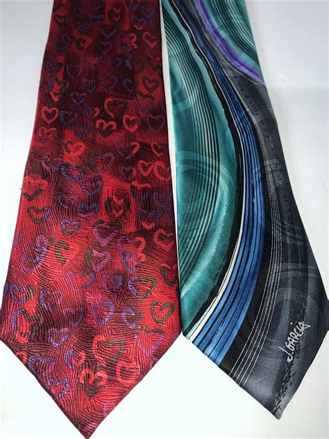 Jerry J Garcia Signature Collection Mens Neckties Lot… - Gem