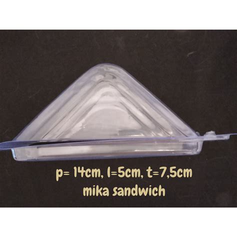 Jual Mika Sandwich Mika Segitiga Plastik Sandwich Mika Roti Isi Pcs