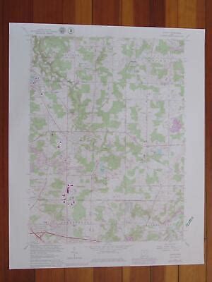 Aurora Ohio Original Vintage Usgs Topo Map Ebay