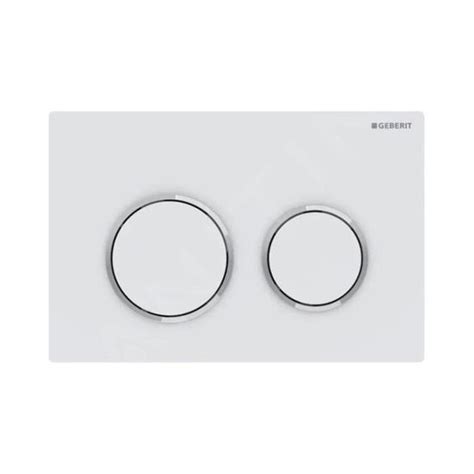 Geberit Omega Plaque De D Clenchement Blanc Mat Chrome Brillant