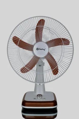 Brown Golden Electricity Sunflag 16 Table Fan High Speed Breeza At Rs