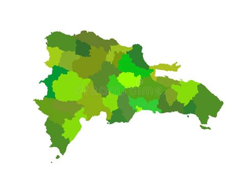 Silueta Del Mapa De La República Dominicana Silueta Del Mapa De Dominica Stock De Ilustración