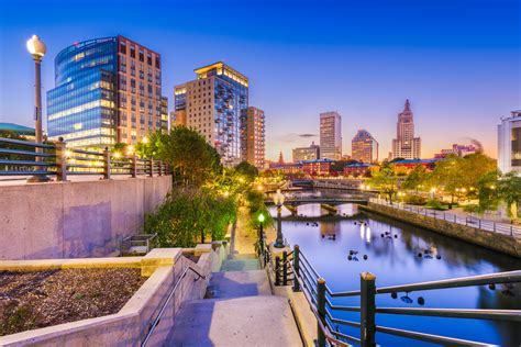 Providence, Rhode Island, USA park and skyline - Reel Big Media