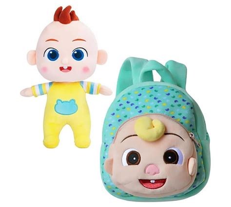 Cocomelon JJ Doll Soft Plush Mini Backpack & JJ Plush Doll | Makro