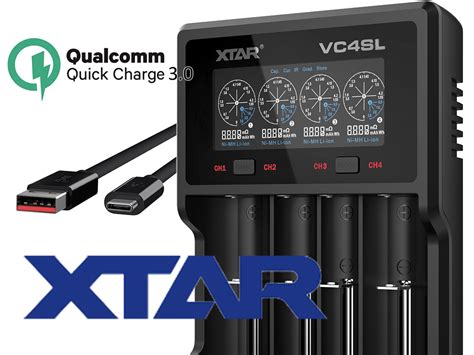 Xtar Vc Sl Qc Charger For Li Ion V V And Nimh V