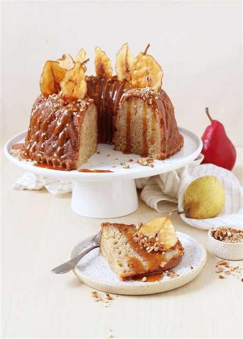 Spiced Pear Bundt Cake With Salted Caramel Sauce Food Nouveau