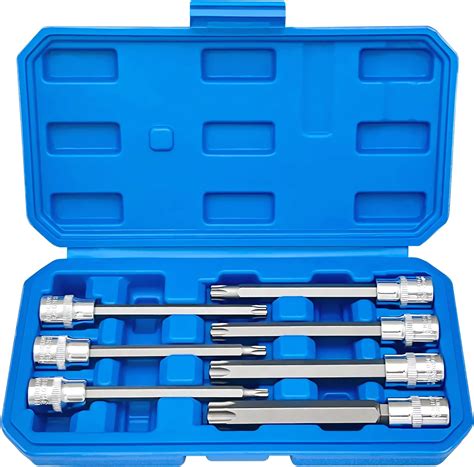 Casoman Drive Extra Long Torx Bit Socket Set Piece Torx Stra