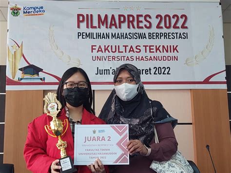 Juara Pilmapres Fakultas Teknik Unhas Tahun Departement Teknik