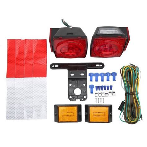 GOTOTOP Kit d éclairage de remorque à LED carré Kit d éclairage de