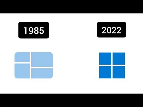 Ewolucja loga Windows 1985 dziś YouTube