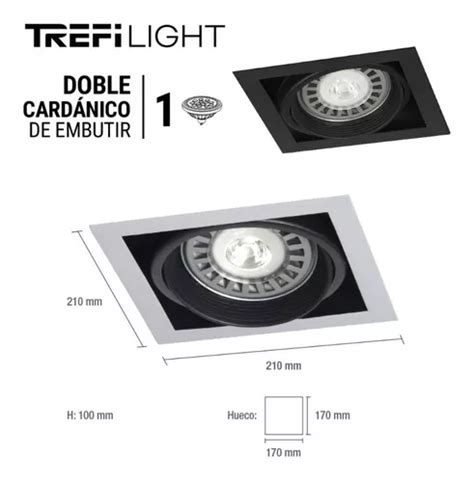 Spot De Embutir Cardanico 1 Luz Ar111 Trefilight