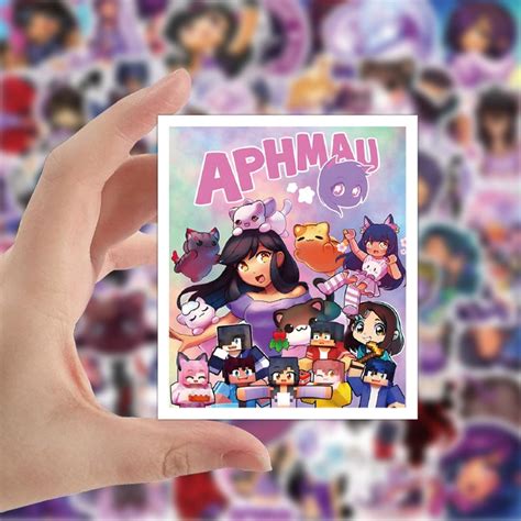 Aphmau Stickers Set Of 50 Waterproof Vinyl Stickers Anime Sticker