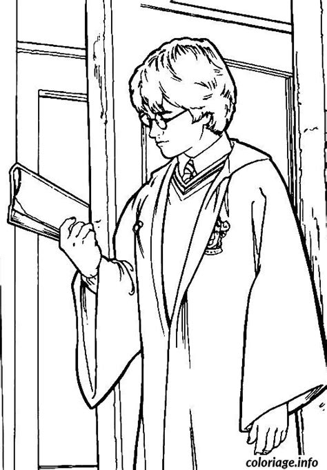 Coloriage Harry Potter Avec Un Livre