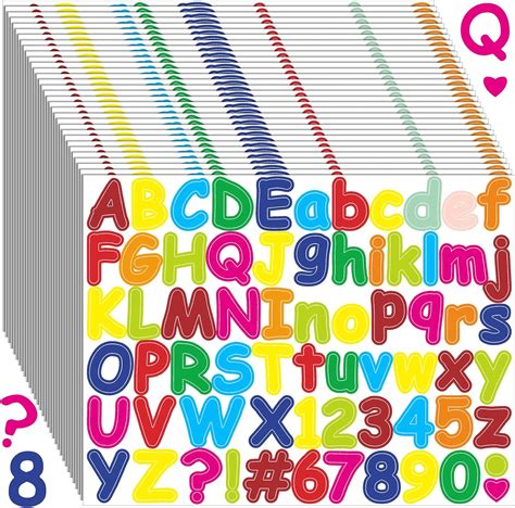 Amazon Seajan Sheets Pcs Colorful Alphabet Letter Stickers