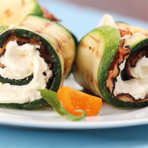 Rollitos de Calabacín con Queso Recetas La Masía