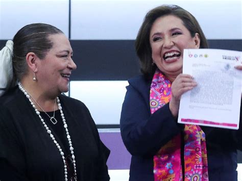 Xóchitl Gálvez Ya Es Candidata Presidencial Se Registra En Ine