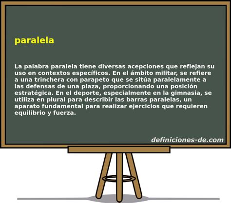 O Que Significa A Palavra Paralela - Significado de «paralela»