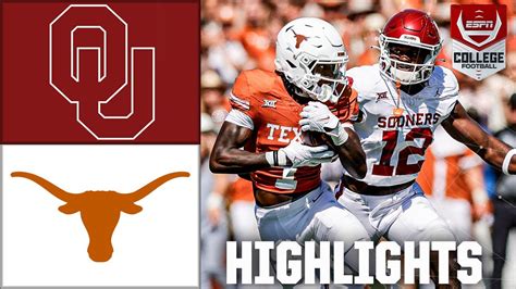 Red River Showdown Texas Longhorns Vs Oklahoma Sooners Full Game