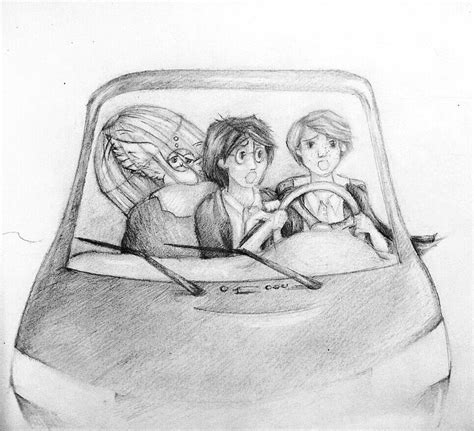 Harry Potter and Ron in the flying car by Aiedail00 on DeviantArt