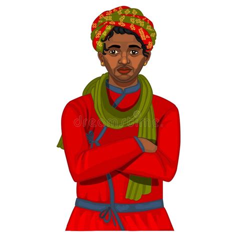 Rajasthani Turban Illustration