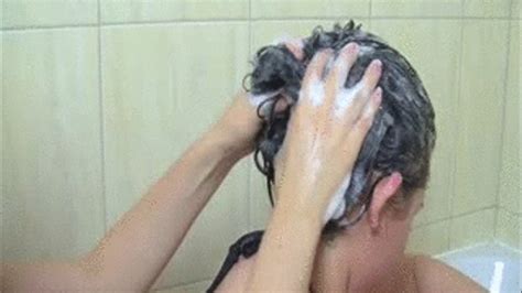 Hair Emw Double Hair Wash In Bath Tub 01 Hq 640x360 Polish Mistress Clips