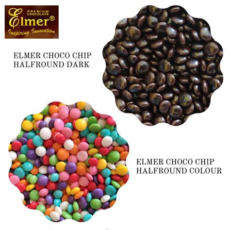 Jual Cokelat Elmer Choco Chip Half Round Kemasan Per Gr Shopee